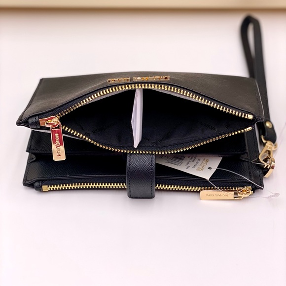 Michael Kors Wallet Wristlet Phone Case Black - Picture 8 of 8